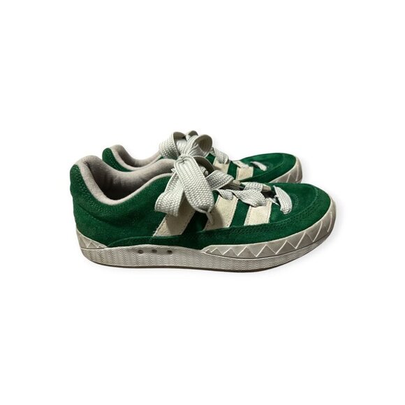 Vintage‎ 1996 Adidas Adimatic Sneakers – Japan Exclusive, Green Suede, Sz 6.5US - Picture 2 of 14